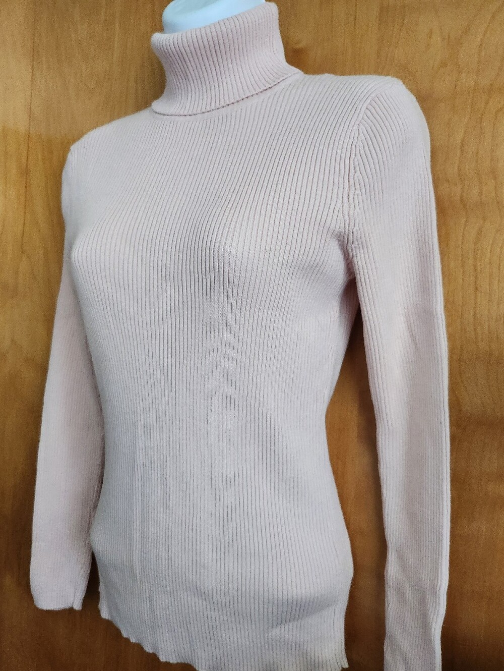 United States Sweaters Ribbed Turtleneck Sweater Pale Pink Size S